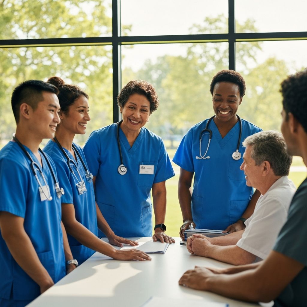 Medical outreach team providing compassionate care